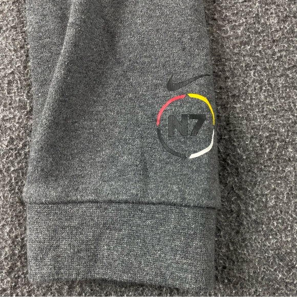 Nike Heritage N7 Black Warm Up Track Running Basketball Sweat Pants 2in1 Sz Med - Picture 2 of 12